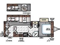 Rockwood Ultra Lite 2604WS Floorplan