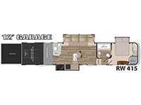 Road Warrior 415RW Floorplan Image