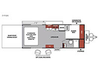 XLR Nitro 21FQSL Floorplan