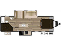 Shadow Cruiser S-282BHS Floorplan Image