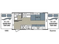 Kodiak Express 186E Floorplan