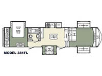 Columbus 381FL* Floorplan Image