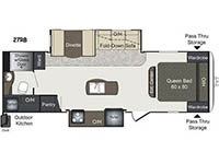 Laredo LHT 27RB Floorplan