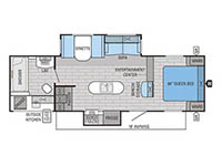 Jay Flight 28RBDS Floorplan