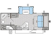 White Hawk 23MRB Floorplan Image