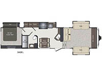 Laredo 340FL Floorplan Image