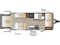 Outback Ultra Lite 210URS Floorplan Image