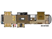 Bighorn 3970RD Floorplan Image