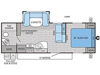 Jay Flight 24RBS Floorplan Image