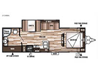 Wildwood X-Lite 272RBXL Floorplan Image
