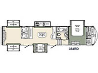 Columbus F384RD Floorplan
