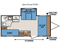 Spree Escape E191BH Floorplan Image