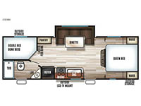 Cherokee Grey Wolf 23DBH Floorplan Image