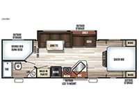 Cherokee Grey Wolf 26DBH Floorplan