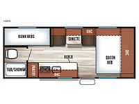 Cherokee Wolf Pup 16BHS Floorplan