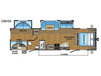 Jay Flight 32BHDS Floorplan Image