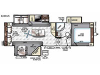 Rockwood Signature Ultra Lite 8289WS Floorplan Image