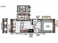 Rockwood Ultra Lite 2440WS Floorplan Image