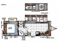 Rockwood Ultra Lite 2608WS Floorplan