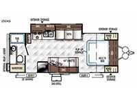 Flagstaff Micro Lite 25DKS Floorplan Image