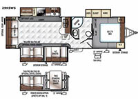 Flagstaff Super Lite 29KSWS Floorplan