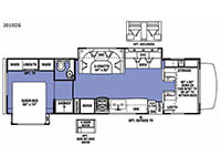 Sunseeker 3010DS Ford Floorplan Image
