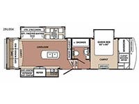Blue Ridge 2910SK Floorplan Image