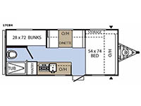 Clipper Cadet 17CBH Floorplan