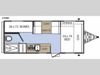 Clipper Cadet 17CBH Floorplan