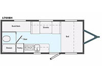 Micro Minnie 1700BH Floorplan Image