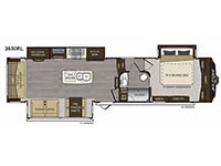 Alpine 3650RL Floorplan Image