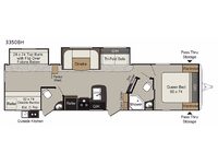 Passport 3350BH Grand Touring Floorplan