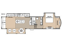 Cedar Creek Hathaway Edition 36CK2 Floorplan Image