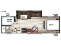 Cherokee 274DBH Floorplan Image