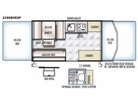 Rockwood Extreme Sports 2280BHESP Floorplan