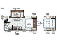 Rockwood Mini Lite 2104S Floorplan