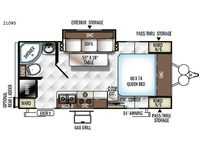 Rockwood Mini Lite 2109S Floorplan
