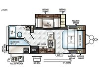 Rockwood Mini Lite 2509S Floorplan