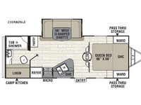 Freedom Express Liberty Edition 231RBDSLE Floorplan