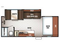 Cherokee Wolf Pup 18TO Floorplan
