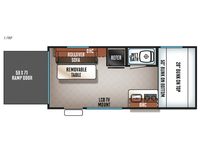 Cherokee Wolf Pup 17RP Floorplan