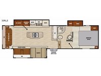 Chaparral Lite 30RLS Floorplan