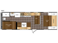 Avenger 26BH Floorplan