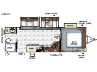 Rockwood Ultra Lite 2606WS Floorplan