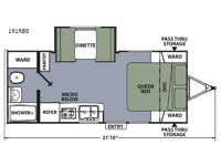 Apex Nano 191RBS Floorplan