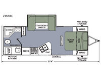 Apex Ultra-Lite 215RBK Floorplan