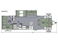 Apex Ultra-Lite 289TBSS Floorplan