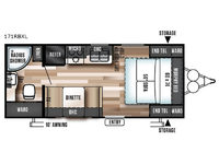 Wildwood X-Lite 171RBXL Floorplan