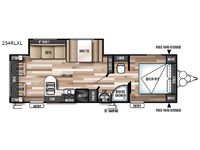 Wildwood X-Lite 254RLXL Floorplan