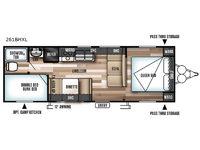 Wildwood X-Lite 261BHXL Floorplan Image